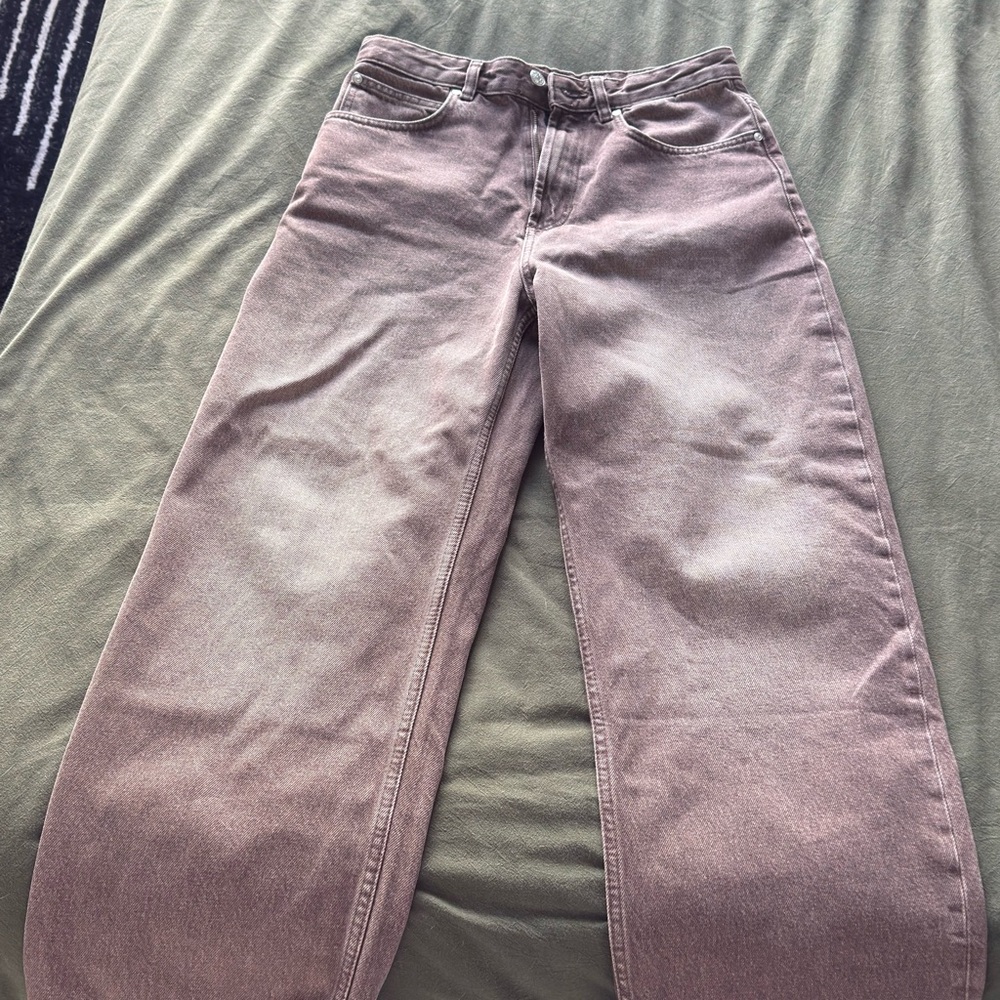 Zara Men’s Baggy Jeans in washed Brown